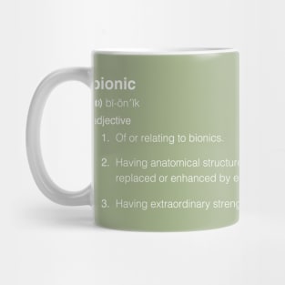 Bionic Definition in White Mug